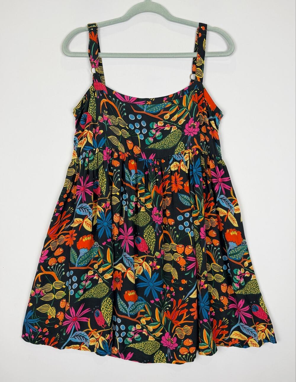 Natural Life The Patti Floral Mini Dress Multicolored Small Boho Resort Beachy